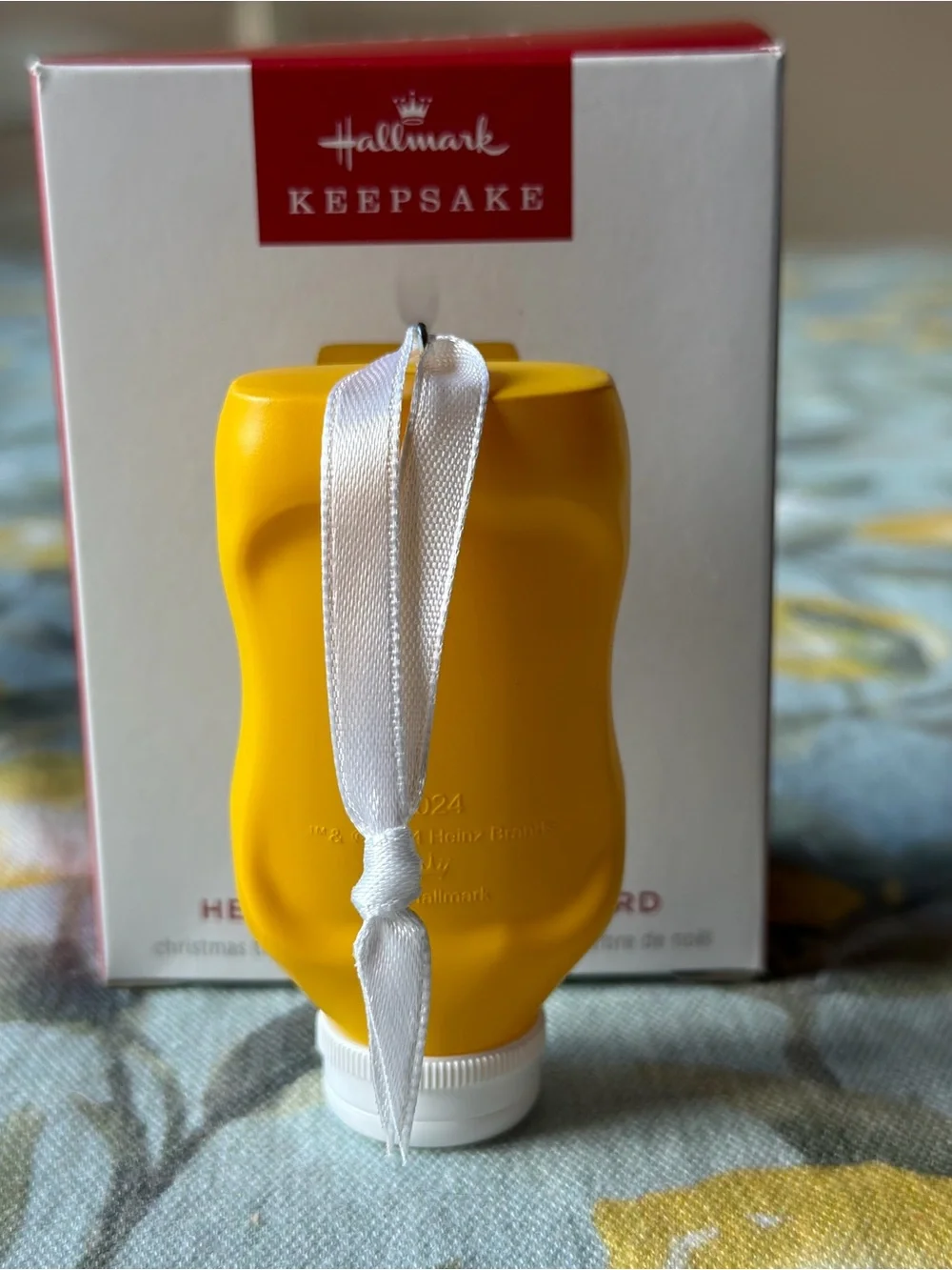 🌭 HALLMARK KEEPSAKE HEINTZ YELLOW MUSTARD ORNAMENT 🌭  NWT 🌭